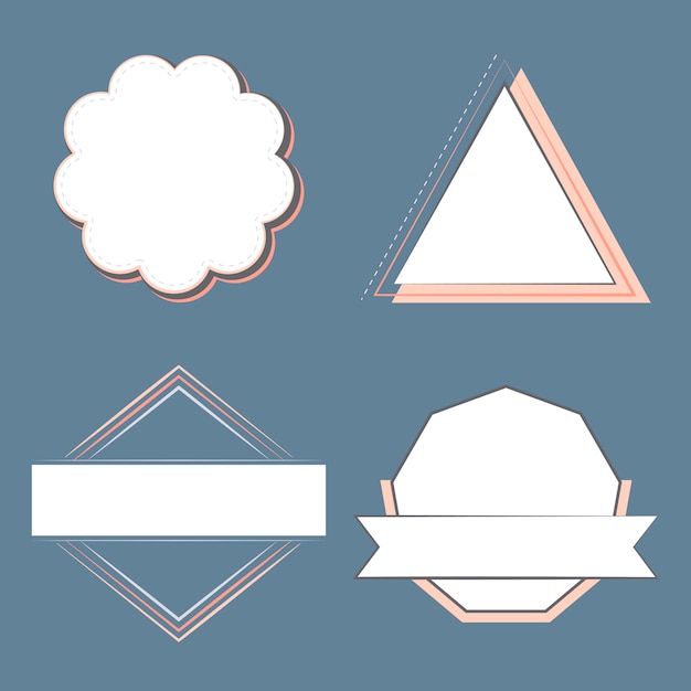 Free vector set of badges and emblems vector