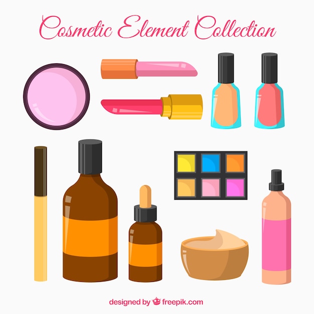 Free vector set of beauty accessories