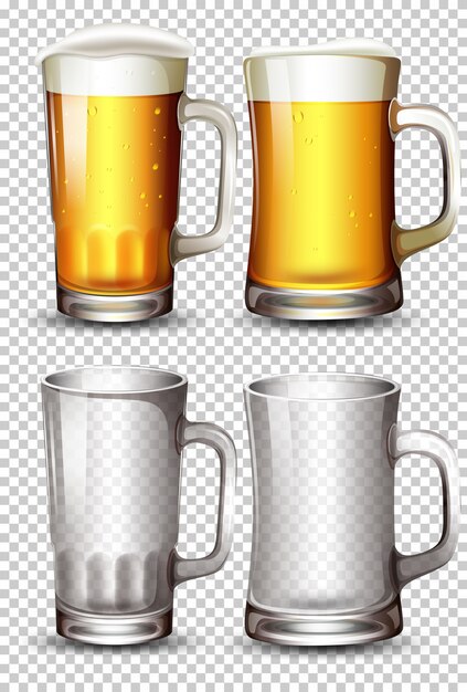 Set of beer glass