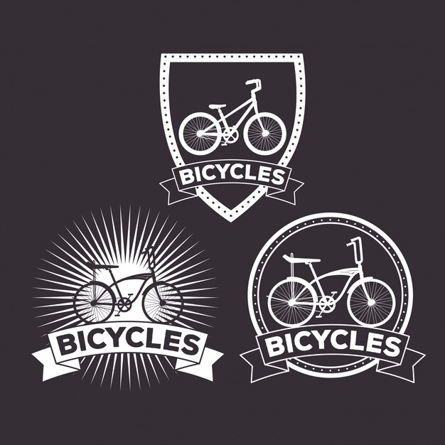 Установить эмблему велосипеда