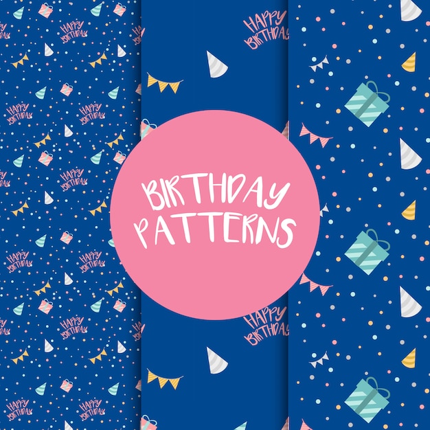 Set of birthday pattern vectors