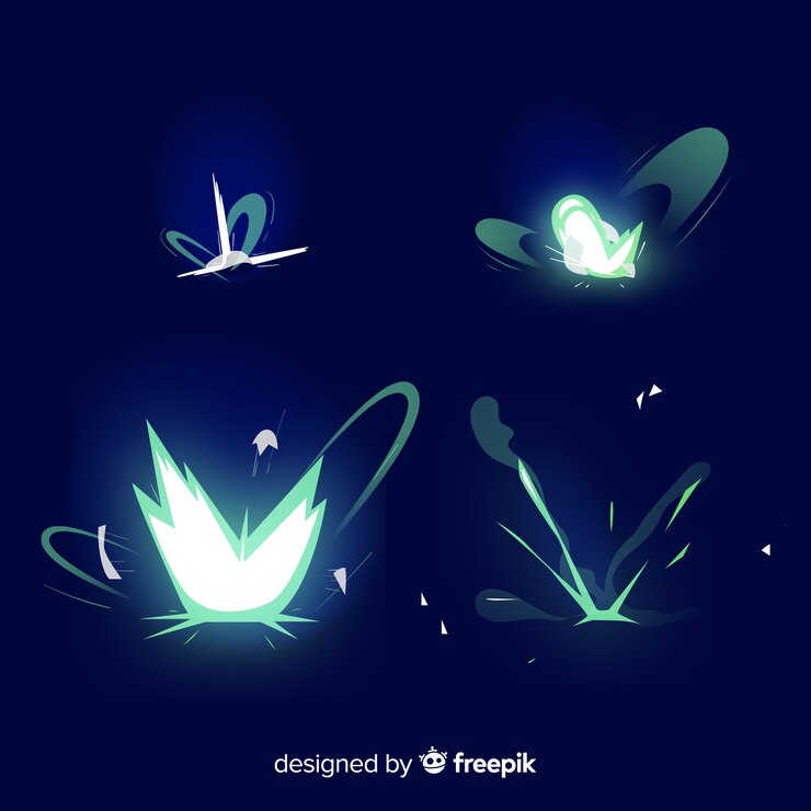 무료 Vector 폭탄 폭발 효과 세트