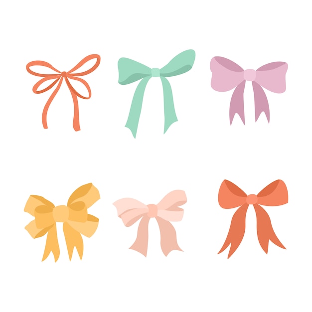 Free vector set of bows