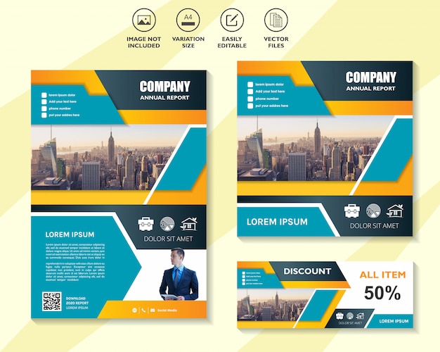Premium Vector Set of business design templates for digital marketing Premium Vector Set of business design templates for digital marketing