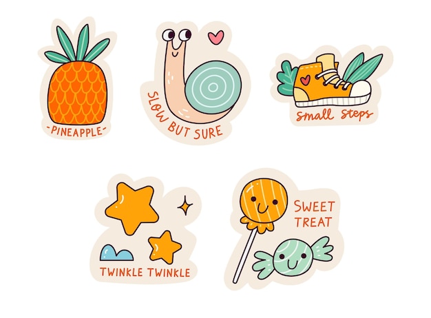 Page 18  Cute Little Stickers Images - Free Download on Freepik