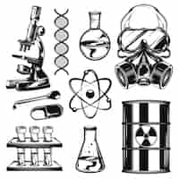 Free vector set of chemistry elements