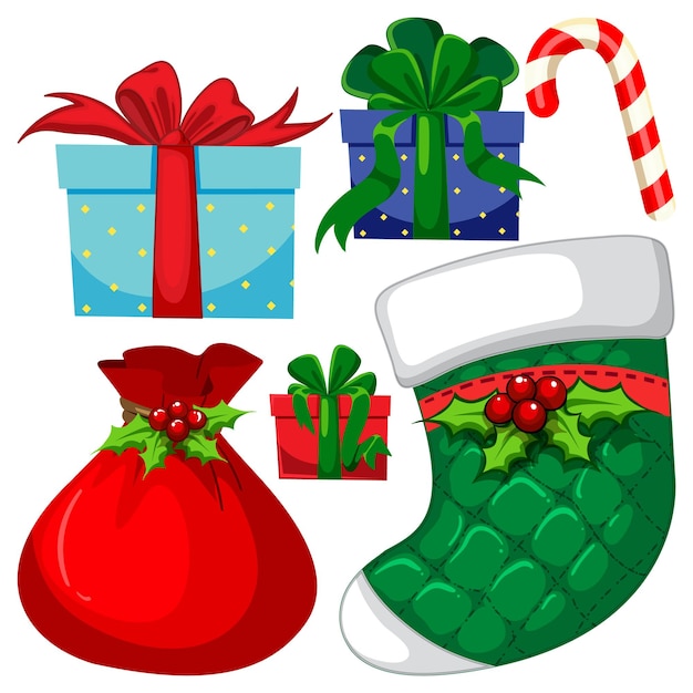 Free vector set of christmas element