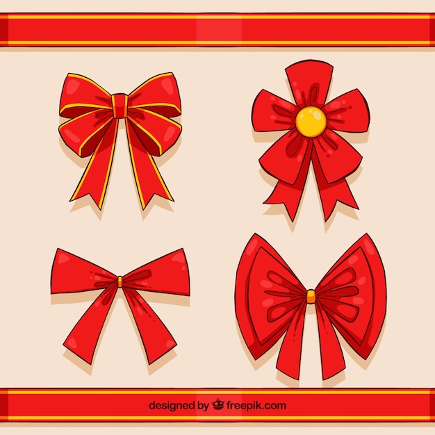 Free vector set of christmas ornaments