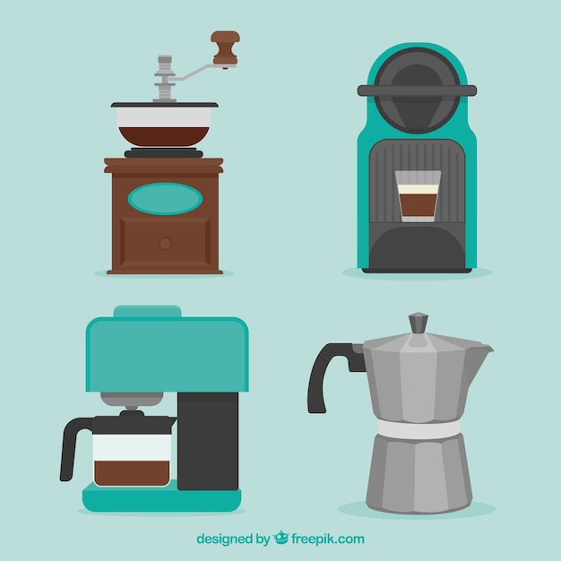 Set of coffee makers and other coffee accessory