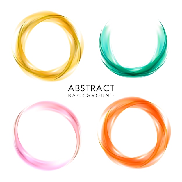 Set of colorful abstract background design