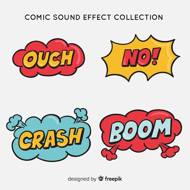 Set of comic speech bubbles