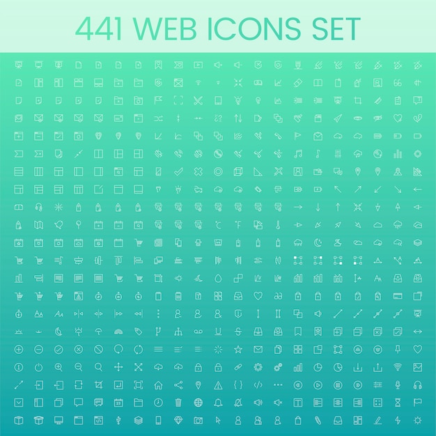 Free vector set of computer icon vectors