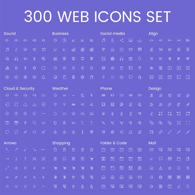 Free vector set of computer icon vectors