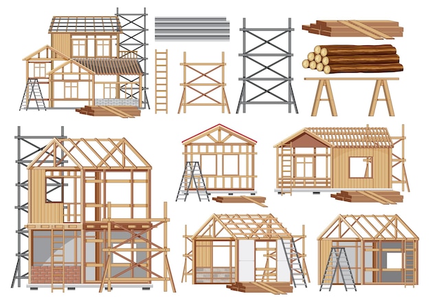 建設現場オブジェクトのセット