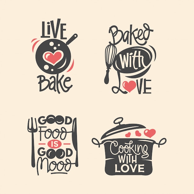 Download Free Hand Drawn Lettering Design With Food Quotes Premium Vector Use our free logo maker to create a logo and build your brand. Put your logo on business cards, promotional products, or your website for brand visibility.