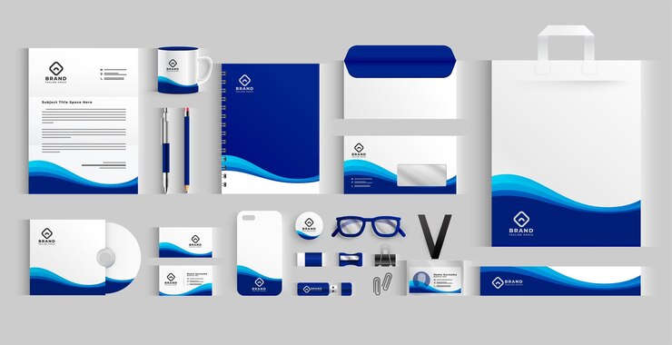 Бесплатный Вектор set of corporate office stationery mockup for professional branding