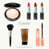 Free vector set of cosmetics