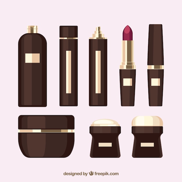 Free vector set of cosmetics