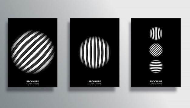 Download Free Set Of Cover With Striped Circle Poster Set Premium Vector Use our free logo maker to create a logo and build your brand. Put your logo on business cards, promotional products, or your website for brand visibility.