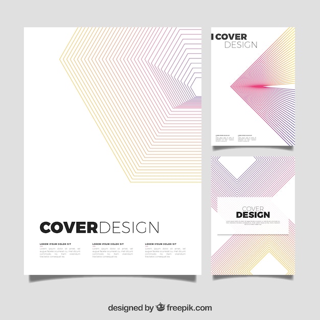 Set of covers with abstract lines