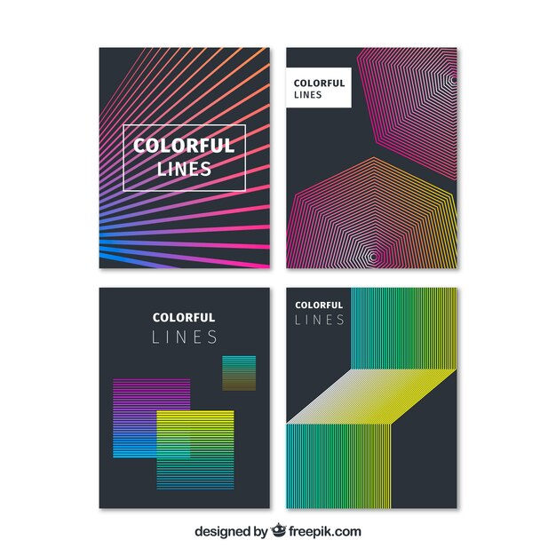 Set of covers with abstract lines