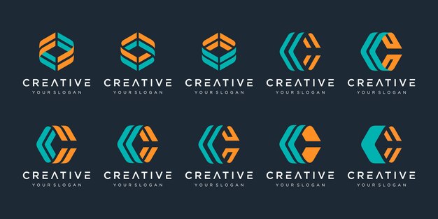 Premium Vector Set Of Creative Letter C Logo Design Template S For Business Of Luxury Elegant Simple