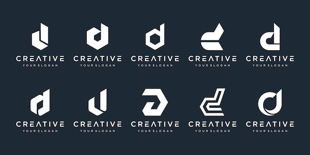 Download Free Set Of Creative Monogram Letter D Logo Design Template The Logo Use our free logo maker to create a logo and build your brand. Put your logo on business cards, promotional products, or your website for brand visibility.