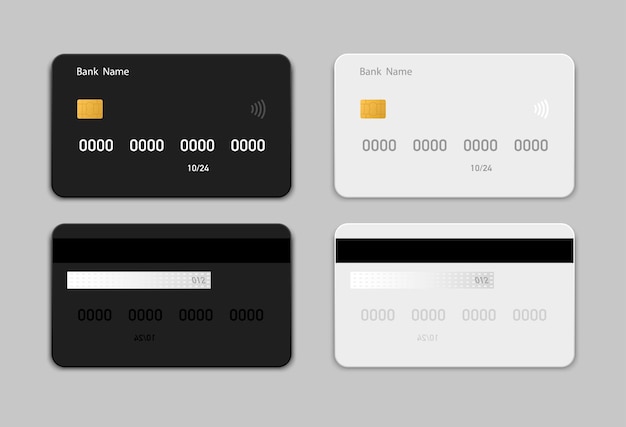 Free Vector Black Credit Card