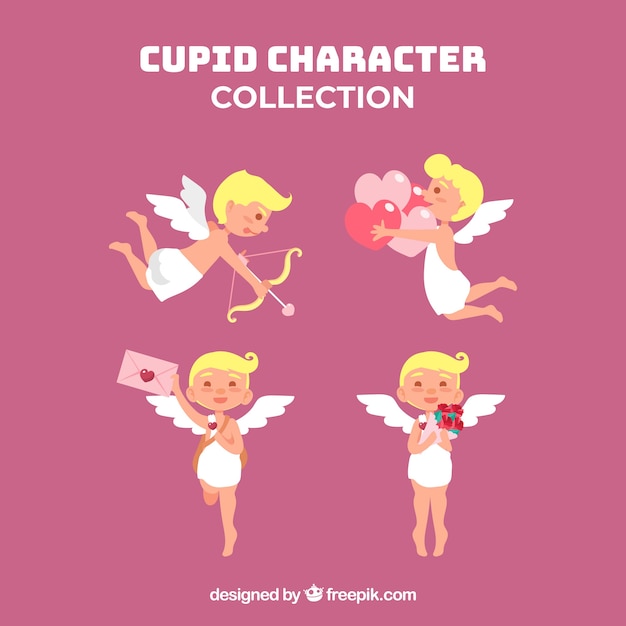 Set di personaggi cupidi