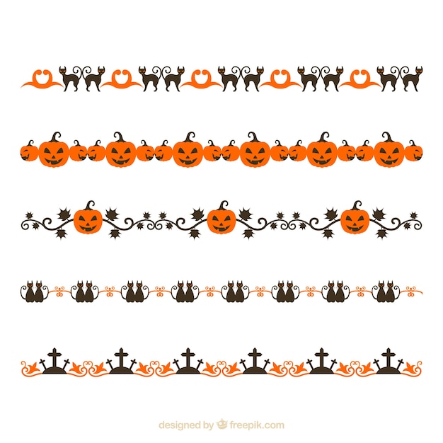 Set di ornamenti cute halloween