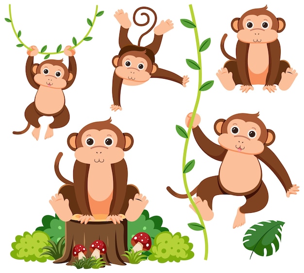 Vector Templates: Set of Cute Money Cartoon Character – Free Download