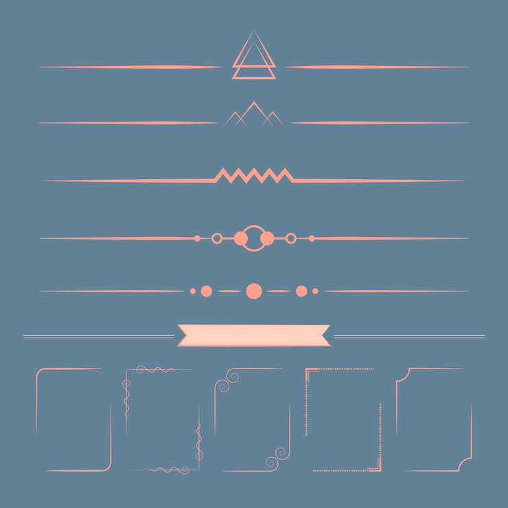 Free Vector set of design elements vector