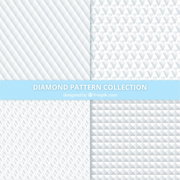 Set of diamond patterns