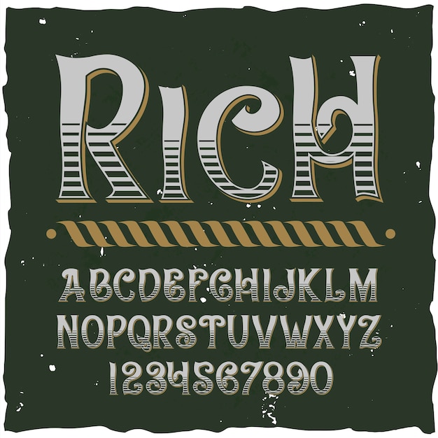 Free vector set of different letters