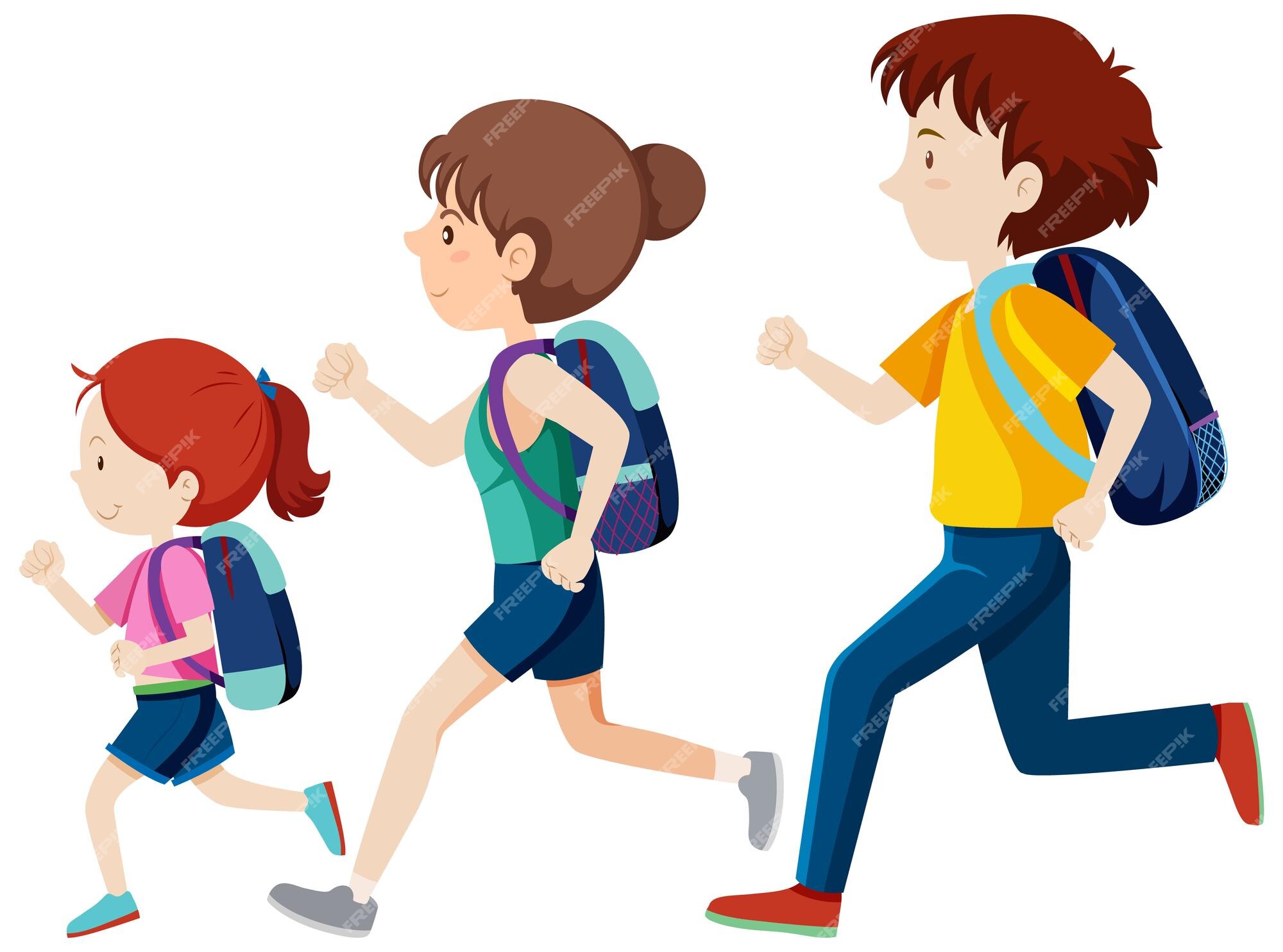 Free Vector | Set of different people in running position Free Vector | Set of different people in running position
