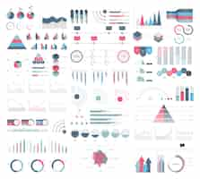 Free vector set elements of infographic