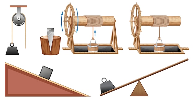 Vettore gratuito set di attrezzature necessarie per esperimenti scientifici