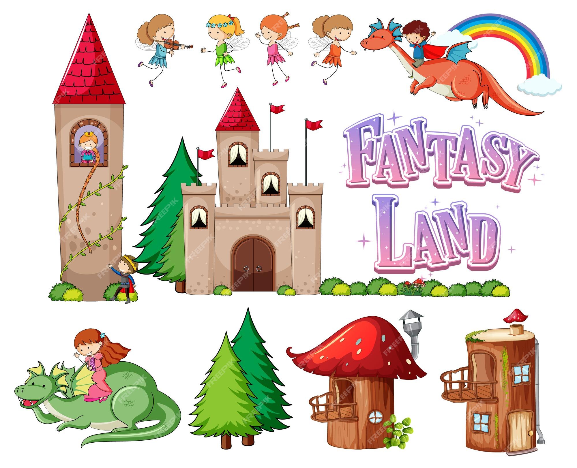 Fairy tale characters set Royalty Free Vector Image