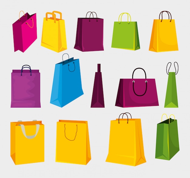 Установить модные распродажи сумок для покупок на рынке