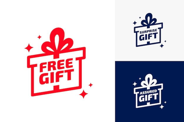 set of free gift badge template for web or retail store