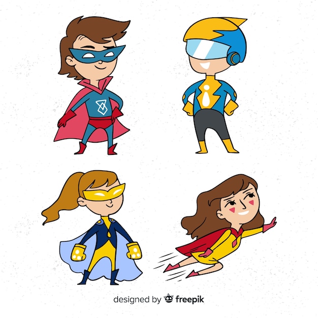 Set di supereroi divertenti