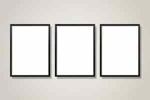 Free vector set of gallery frames