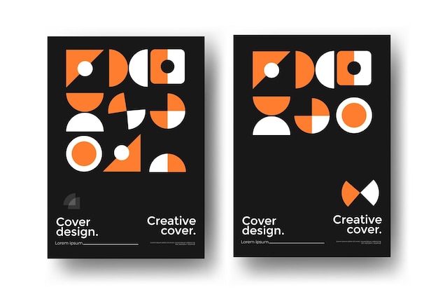 Set of Geometric Posters – Abstract Creative Template for Attention-Grabbing Artistic Design