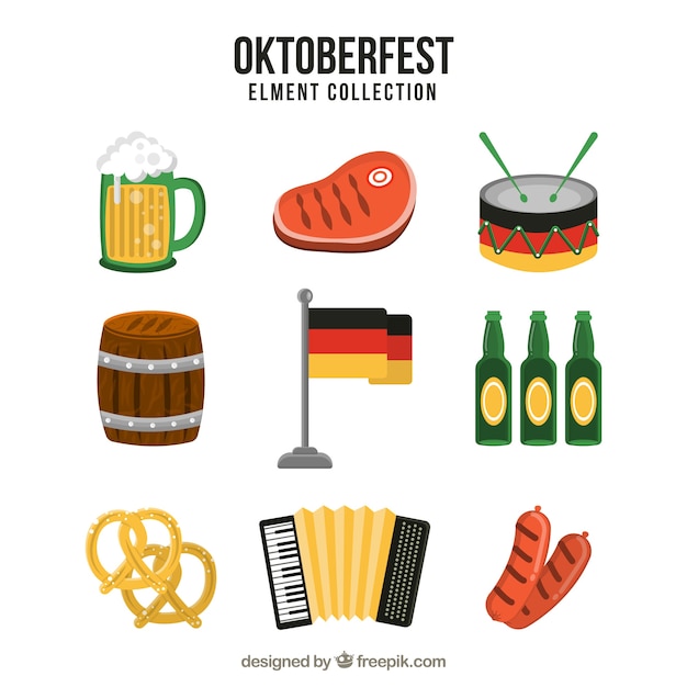 Free vector set of german party elements