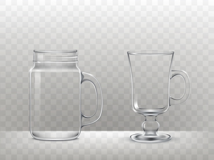 免費 Vector 一組玻璃杯,水杯