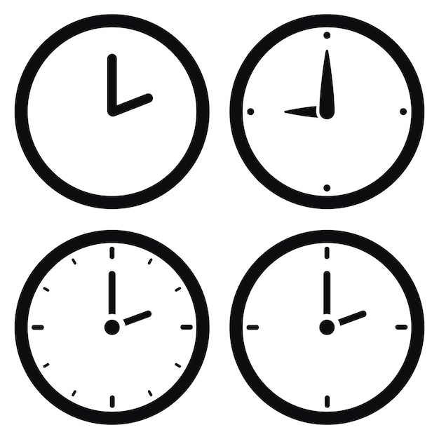 Set Of Glyph Clocks