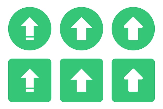 Set of Green Arrows