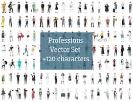 Free vector set of illustrated people
