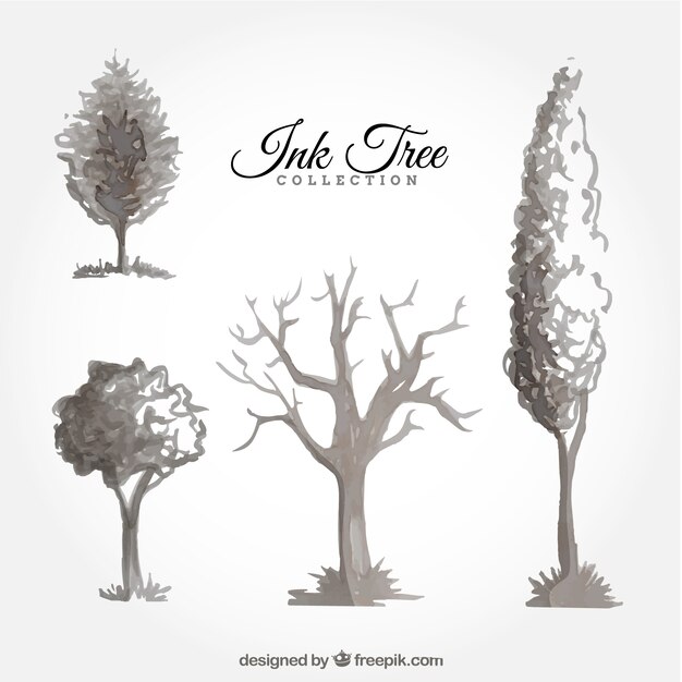 Set of ink trees