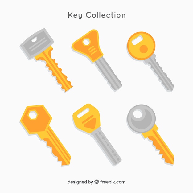 Free vector set of keys